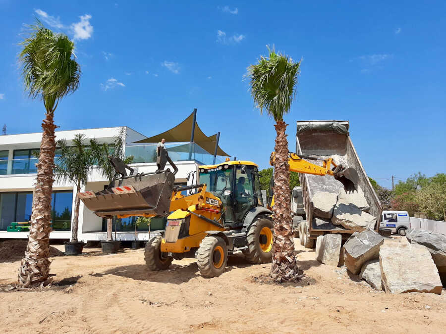 Stone block delivery